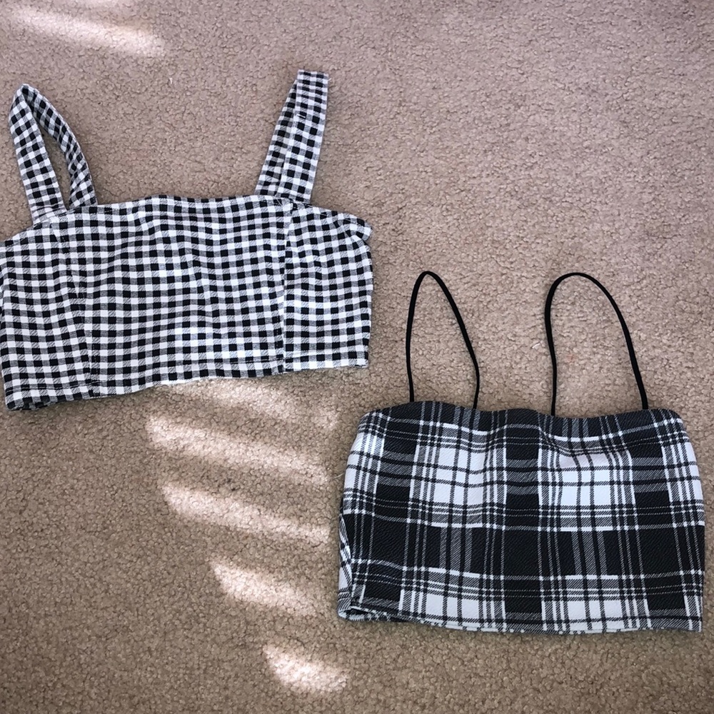 Plaid Crop Top Bundle